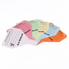 10 Etiketten (Zungen) für Ablageformat DIN A5 